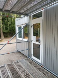 Container können für temporäre Erweiterungen beitragen